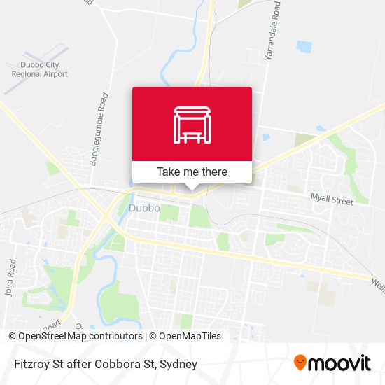 Fitzroy St after Cobbora St map