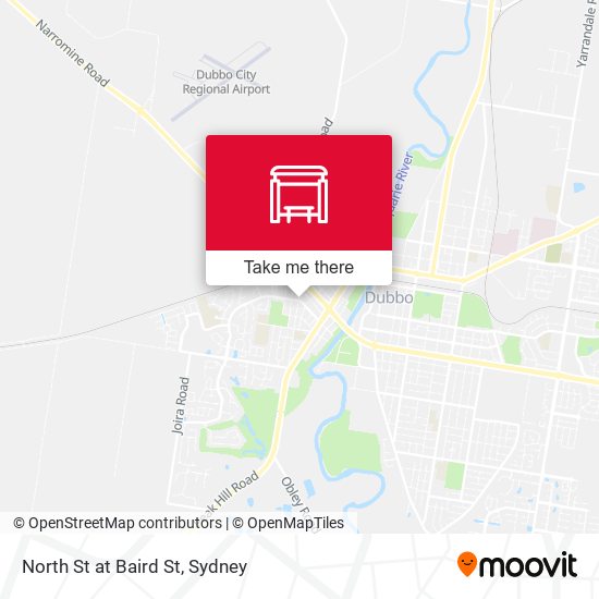 North St at Baird St map