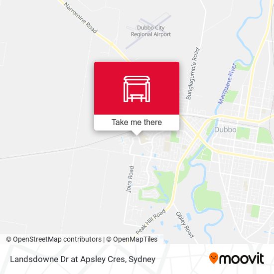Landsdowne Dr at Apsley Cres map