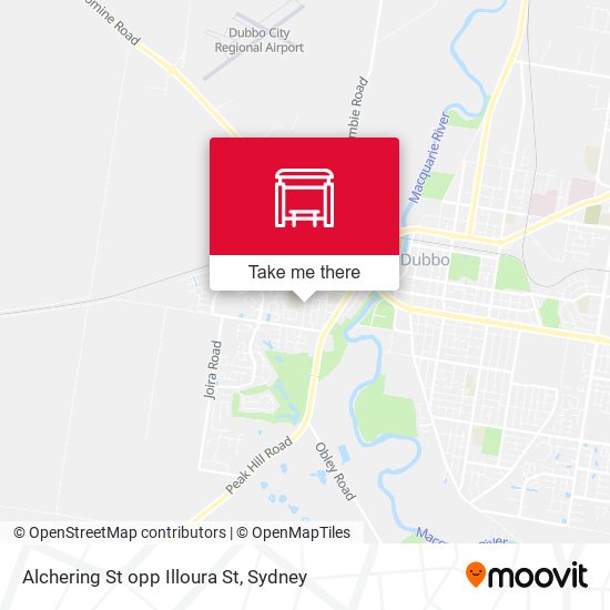 Alchering St opp Illoura St map