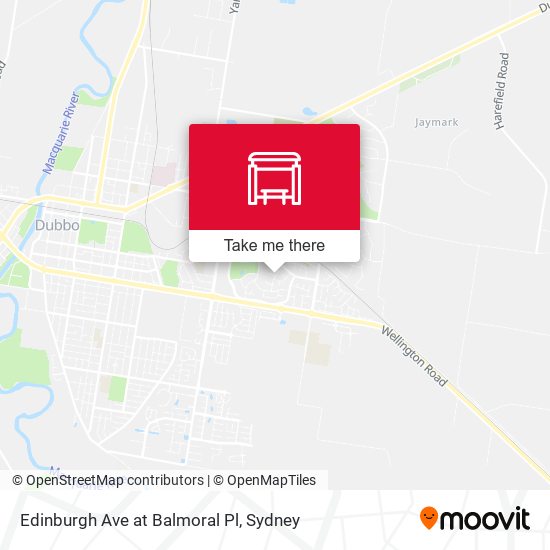 Edinburgh Ave at Balmoral Pl map