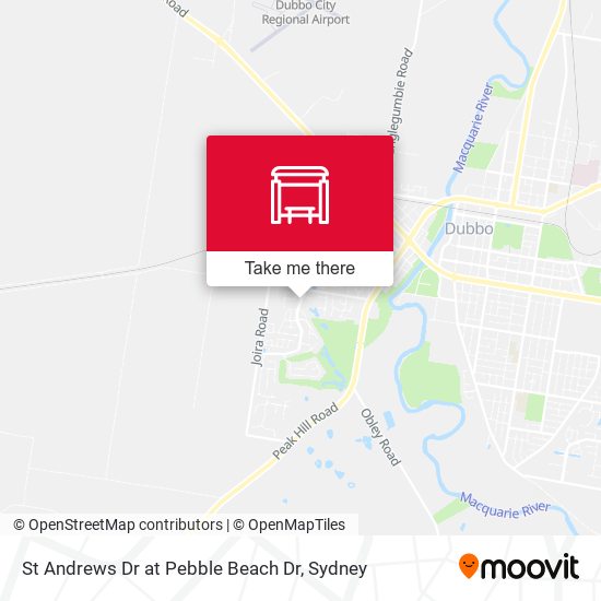 St Andrews Dr at Pebble Beach Dr map