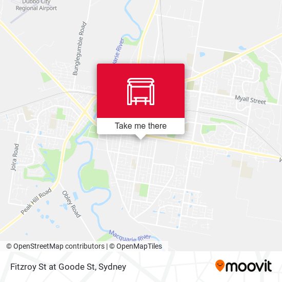 Fitzroy St at Goode St map