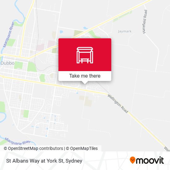 St Albans Way at York St map