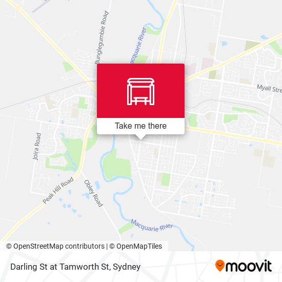 Darling St at Tamworth St map