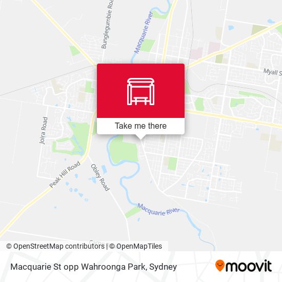 Macquarie St opp Wahroonga Park map