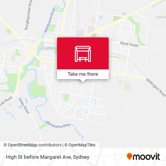 High St before Margaret Ave map