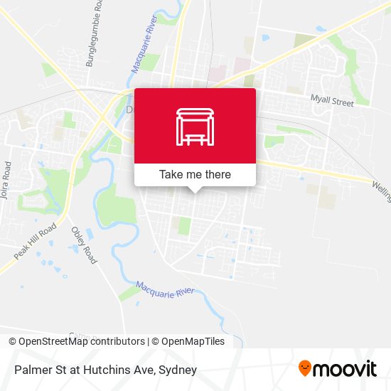 Palmer St at Hutchins Ave map