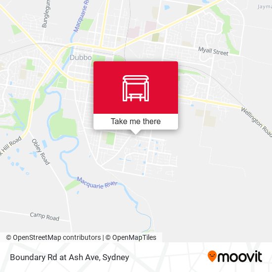 Boundary Rd at Ash Ave map