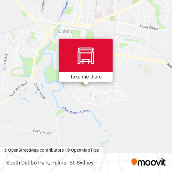 South Dubbo Park, Palmer St map
