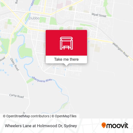 Wheelers Lane at Holmwood Dr map