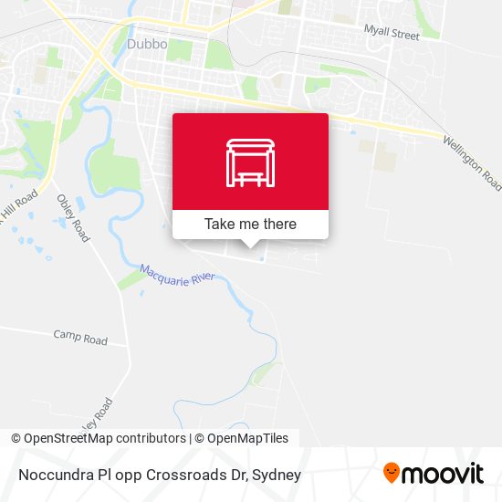 Noccundra Pl opp Crossroads Dr map
