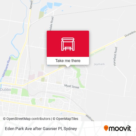 Eden Park Ave after Gasnier Pl map