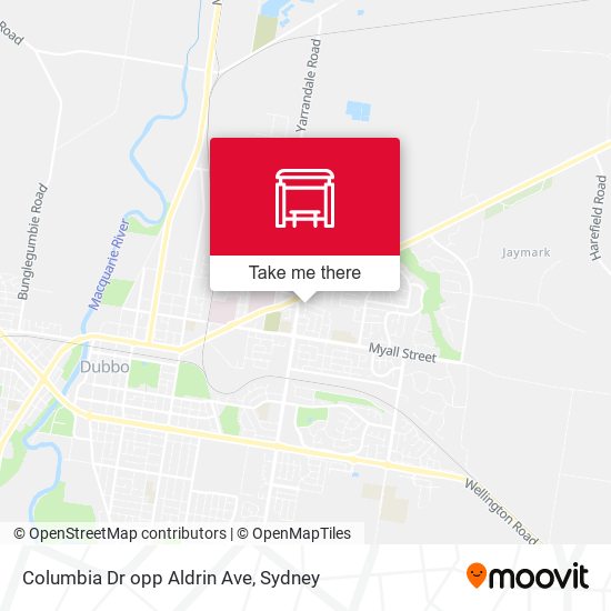 Columbia Dr opp Aldrin Ave map