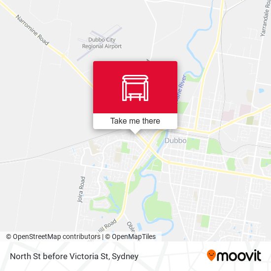 North St before Victoria St map
