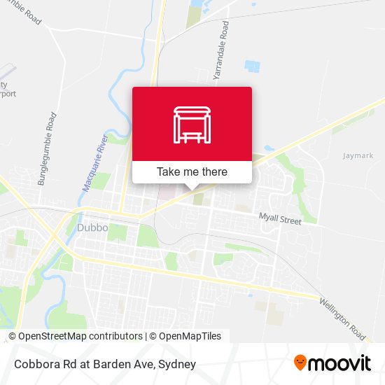 Cobbora Rd at Barden Ave map