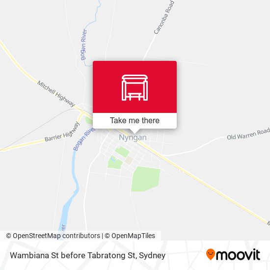 Wambiana St before Tabratong St map