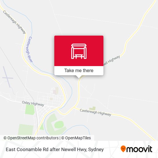 East Coonamble Rd after Newell Hwy map