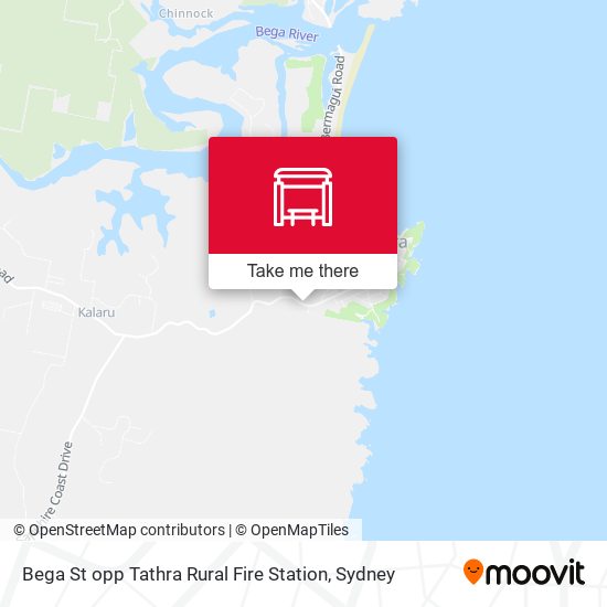Bega St opp Tathra Rural Fire Station map
