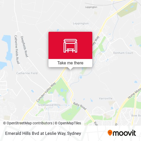 Emerald Hills Bvd at Leslie Way map