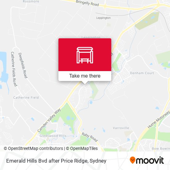 Emerald Hills Bvd after Price Ridge map