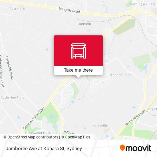 Jamboree Ave at Konara St map