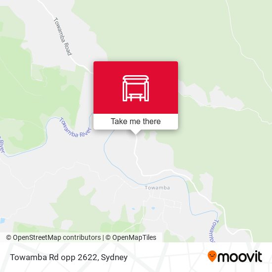 Towamba Rd opp 2622 map