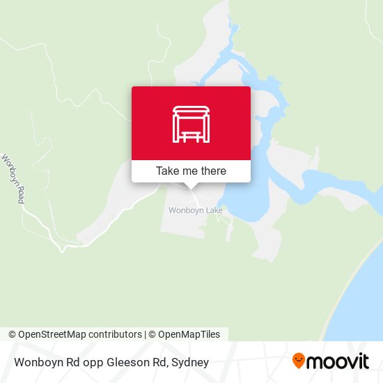 Wonboyn Rd opp Gleeson Rd map