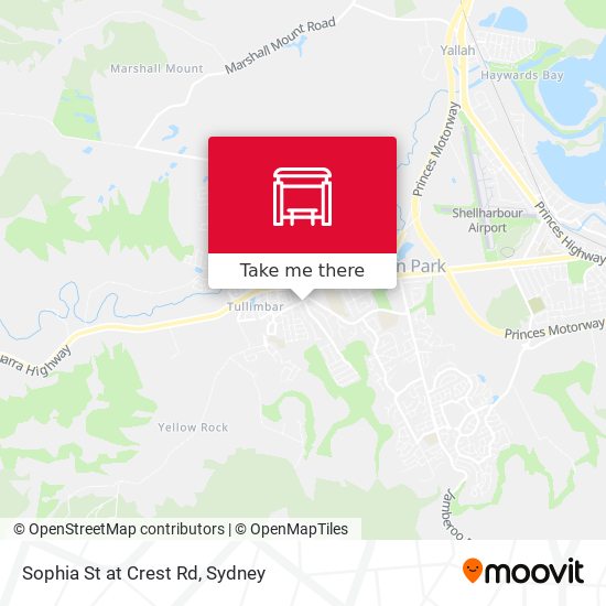 Sophia St at Crest Rd map
