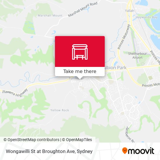 Wongawilli St at Broughton Ave map