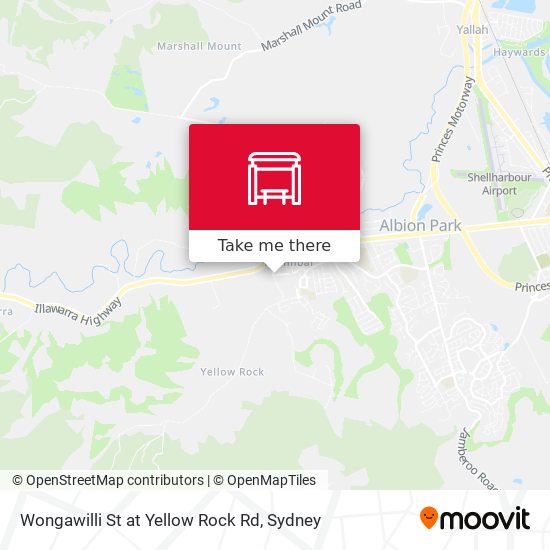 Wongawilli St at Yellow Rock Rd map