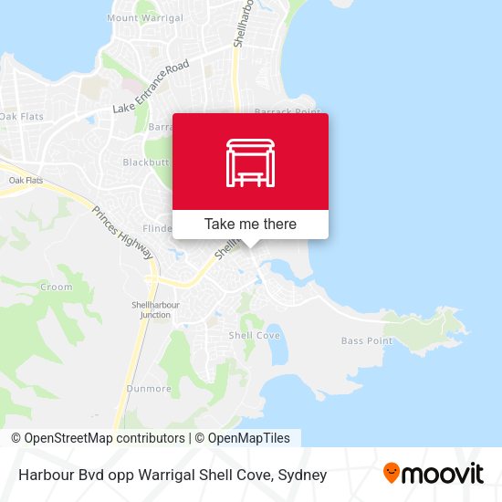 Harbour Bvd opp Warrigal Shell Cove map