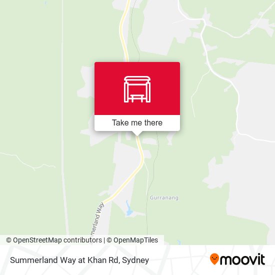 Summerland Way at Khan Rd map