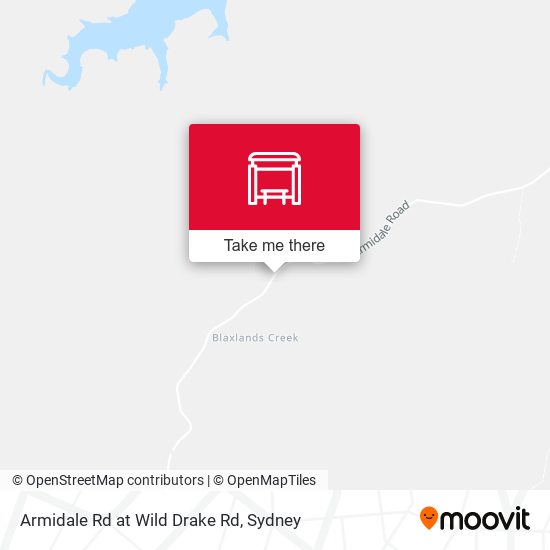 Armidale Rd at Wild Drake Rd map