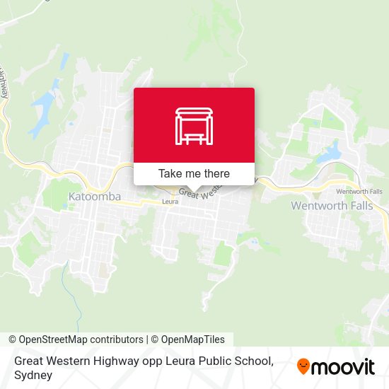 Great Western Highway opp Leura Public School map