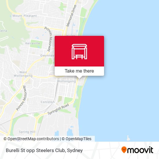 Burelli St opp Steelers Club map