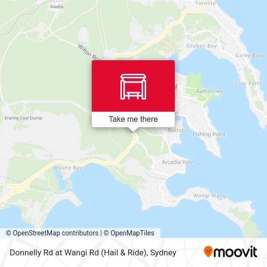 Donnelly Rd at Wangi Rd (Hail & Ride) map