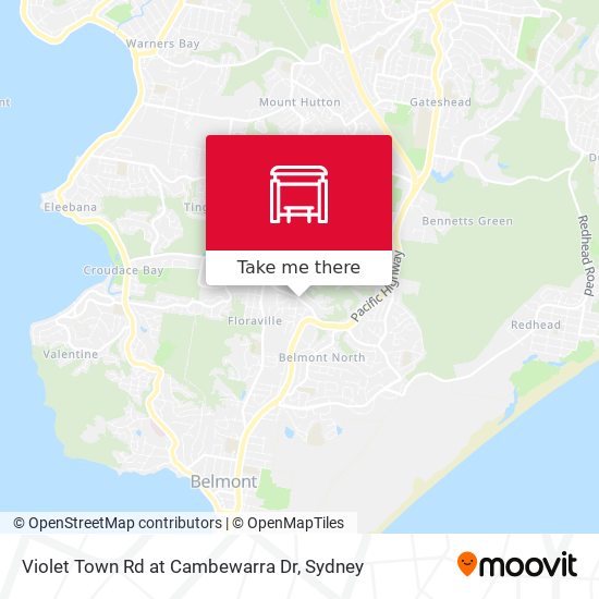 Violet Town Rd at Cambewarra Dr map