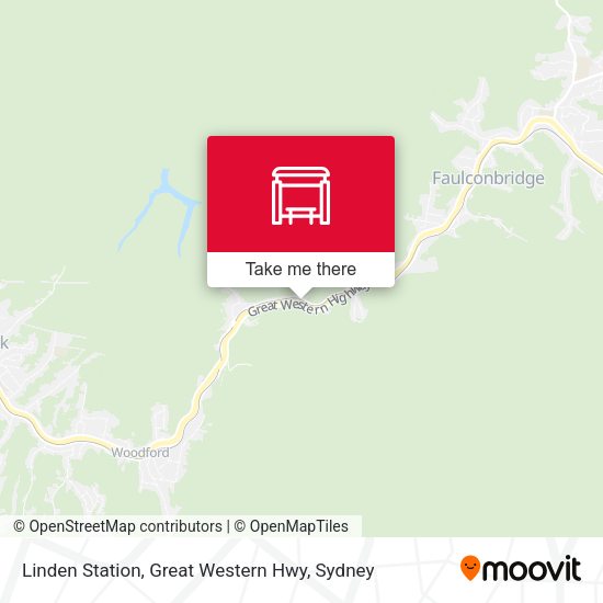 Linden Station, Great Western Hwy map
