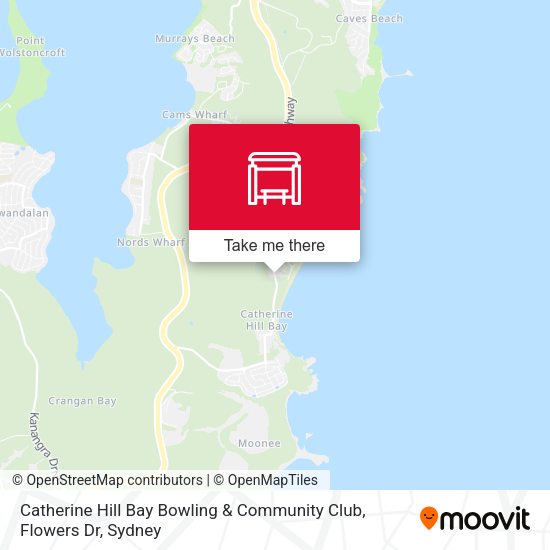 Catherine Hill Bay Bowling & Community Club, Flowers Dr map