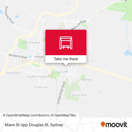 Mann St opp Douglas St map