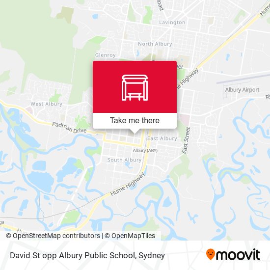 Mapa David St opp Albury Public School