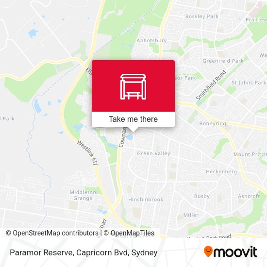 Paramor Reserve, Capricorn Bvd map