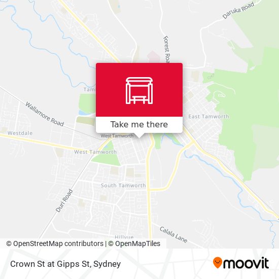 Crown St at Gipps St map