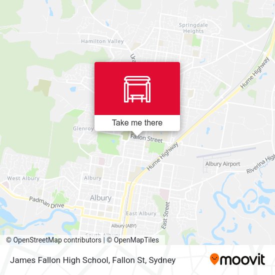 James Fallon High School, Fallon St map