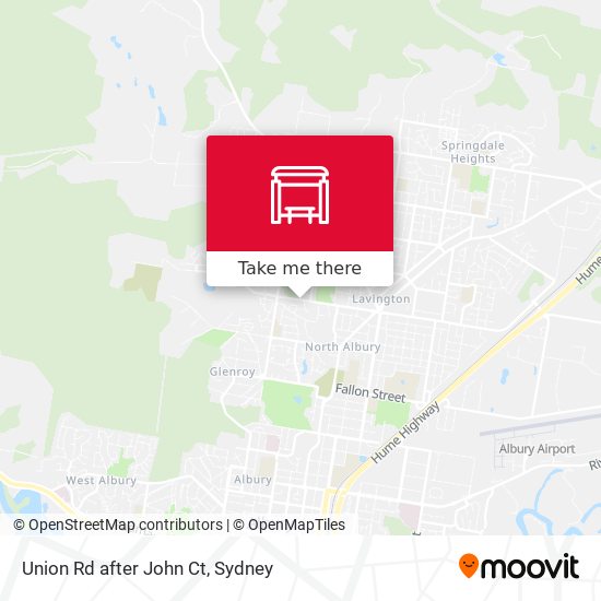 Union Rd after John Ct map