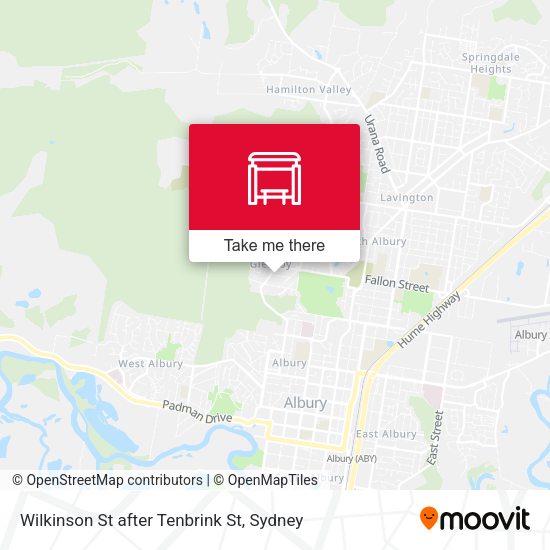 Wilkinson St after Tenbrink St map