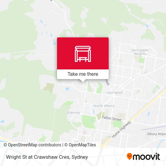 Wright St at Crawshaw Cres map