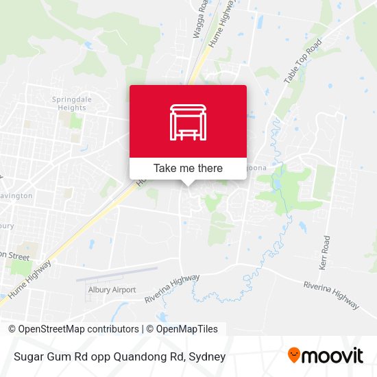 Sugar Gum Rd opp Quandong Rd map