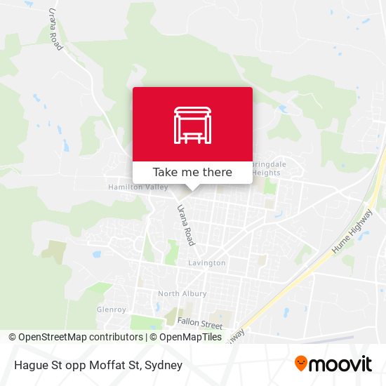 Hague St opp Moffat St map